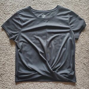 Spalding, Black crop top, Large